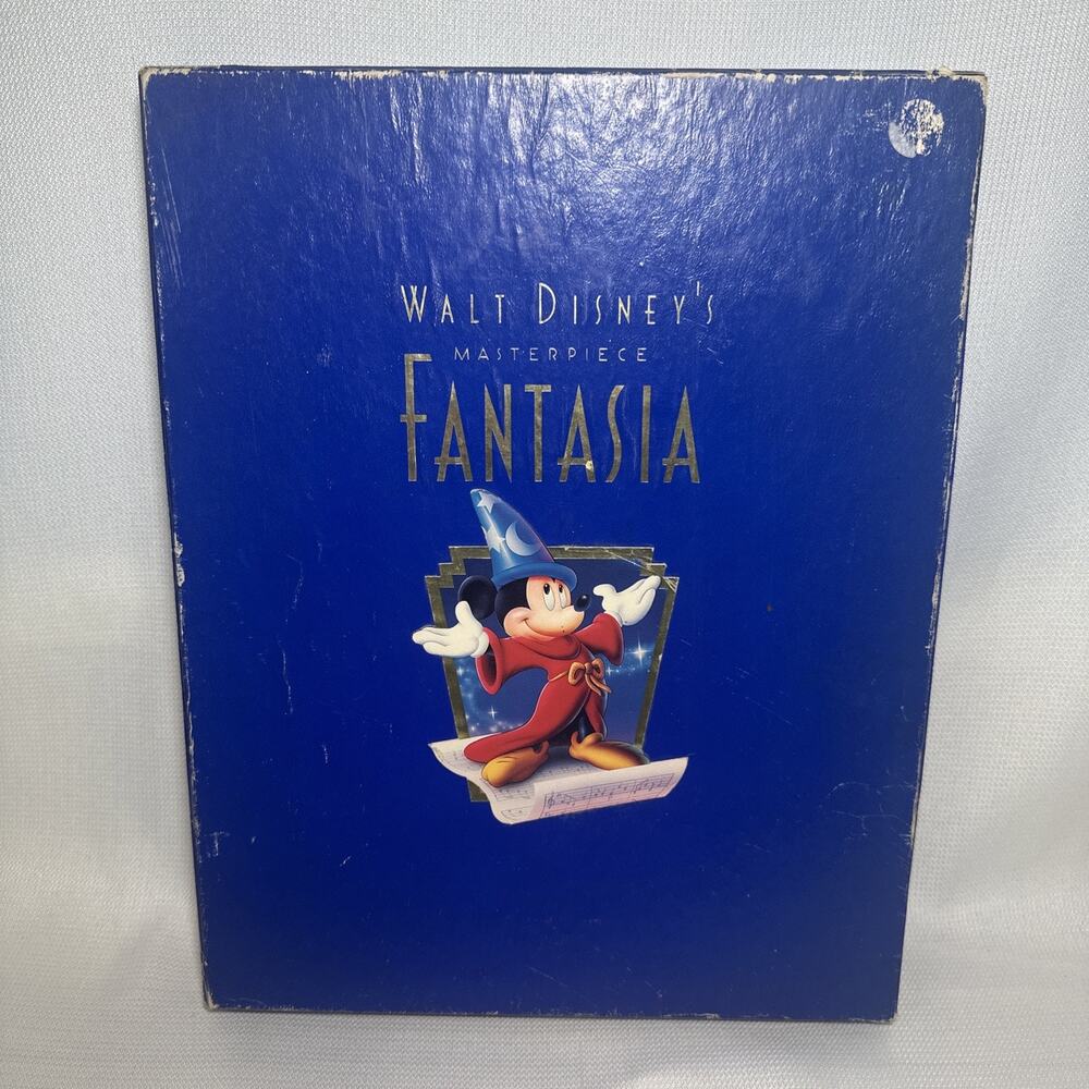 Disney Fantasia Deluxe Commemorative Edition CD & VHS Box Set Book Lithograph